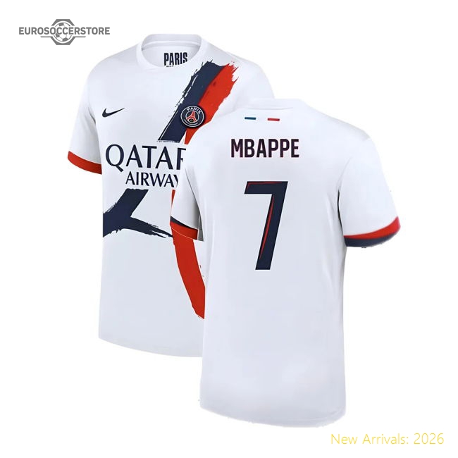 2024-2025 PSG Away Shirt (Mbappe 7)-Vantage Point Soccer